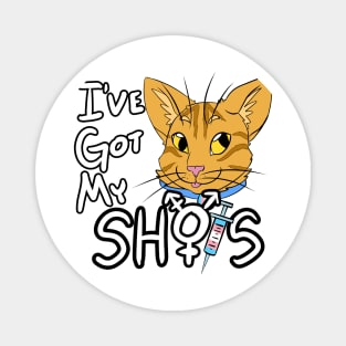 I've Got My Shots (Orange Tabby Cat, HRT) Magnet